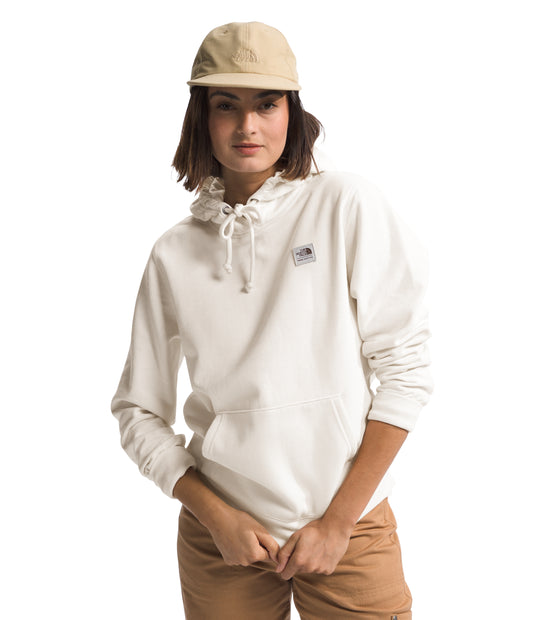 W Heritage Patch Pullover Hoodie White Dune