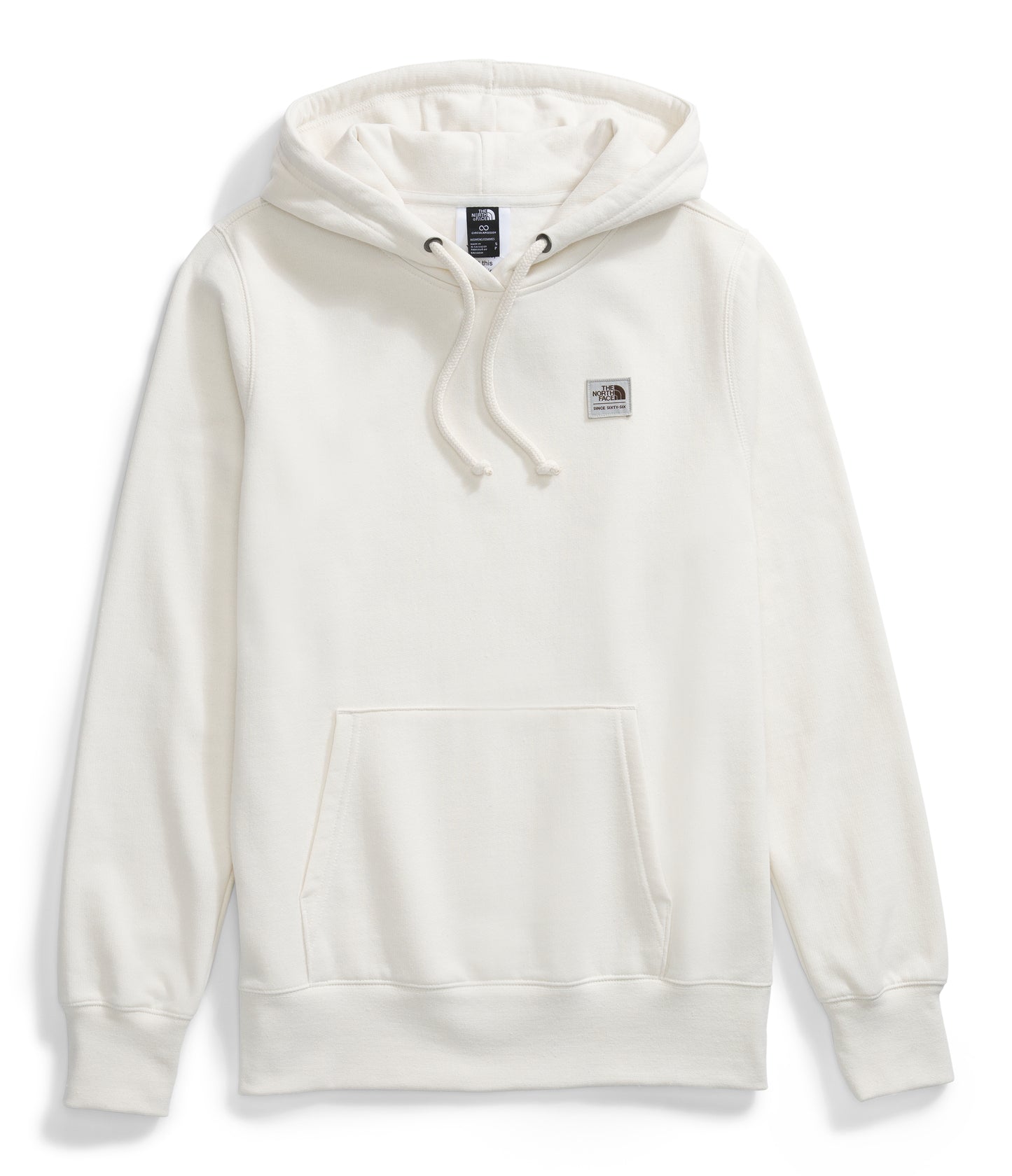 W Heritage Patch Pullover Hoodie White Dune