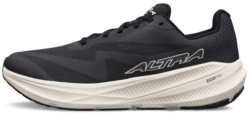 A black running shoe with a white midsole featuring "ALTRA" and "EGO P35" markings.