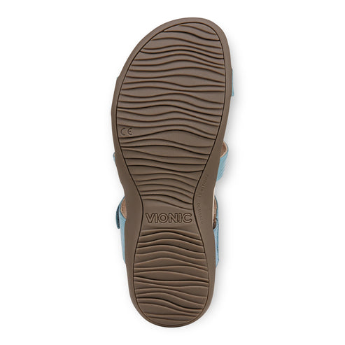 Bottom view of a sandal with VIONIC logo.