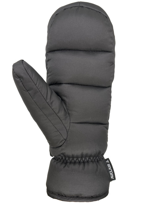 Gray quilted mitten with AUCLAIR logo visible on the wrist.
