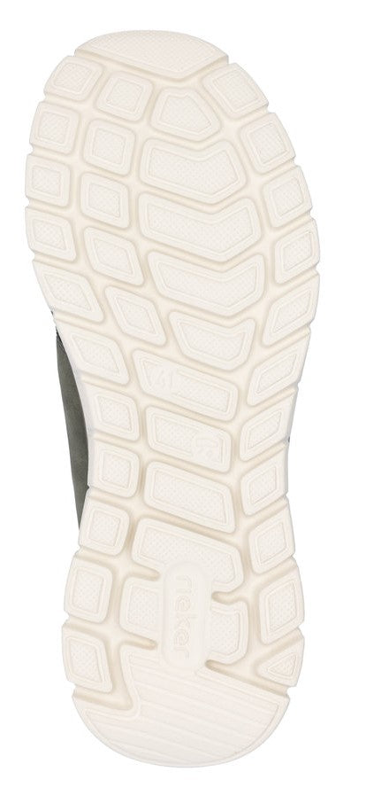 Shoe outsole with rectangular pattern.