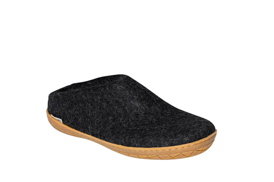 Slip On Rubber Sole Natural Charcoal