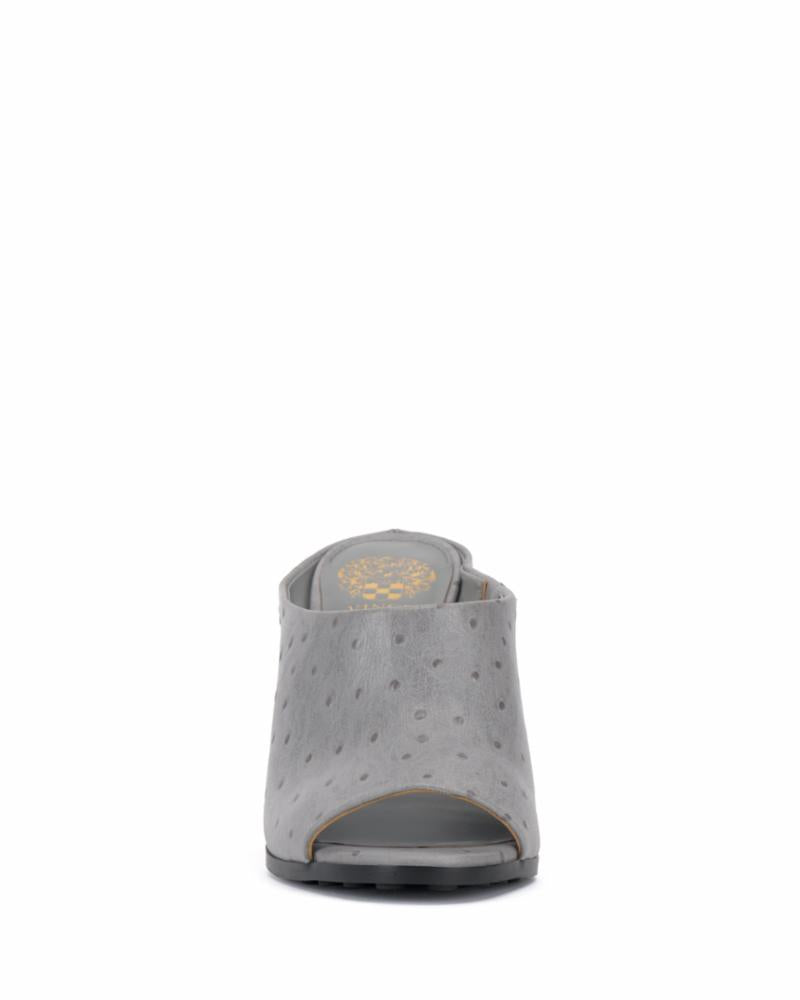 gray mule shoe, front view