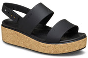 Brooklyn Cork Low Wedge Black