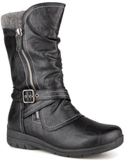 QK Midcut Boot Black Black