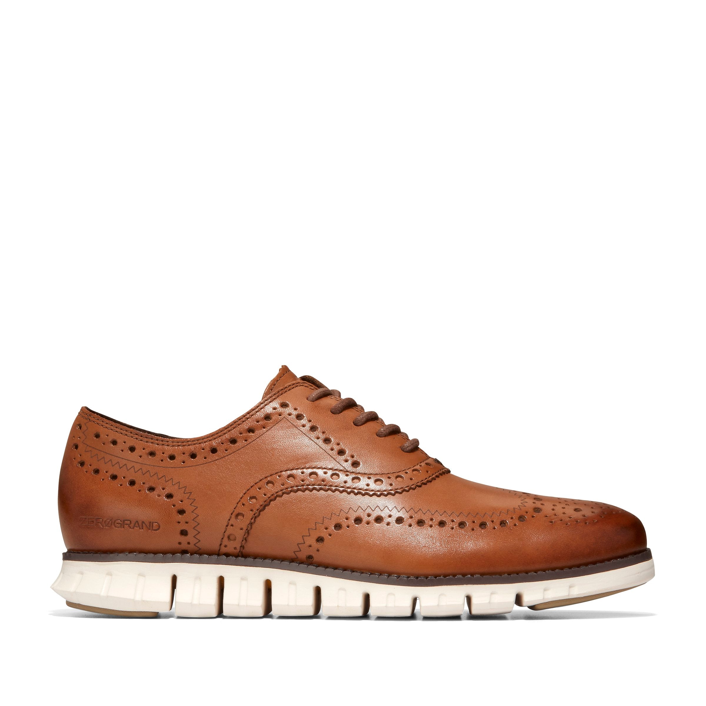 Zerogrand Wingtip Oxford Tan | Quarks Shoes