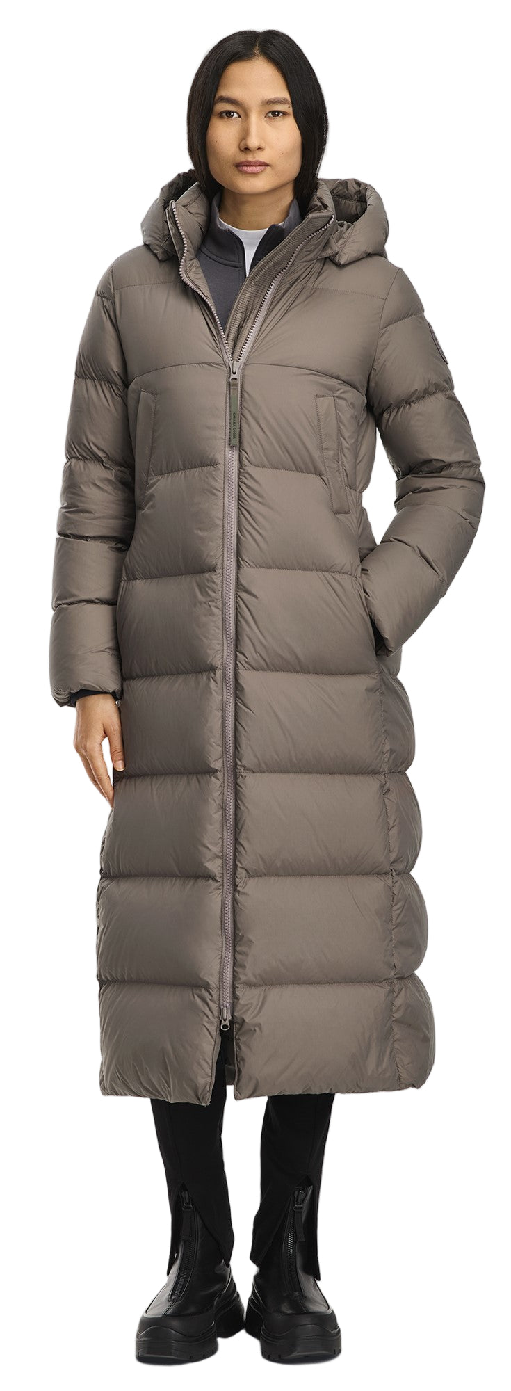 Mystique Puffer Tonal Disc Taupe Grey | Quarks Shoes