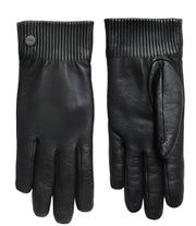 Leather Rib Luxe Glove Black