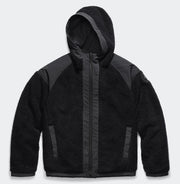 Alberni Reversible Fleece Bomber Black Black