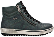 Dark Olive Lace Up W Side Zip