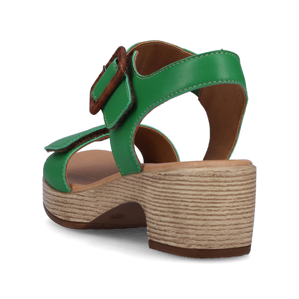 Green Heeled Sandal