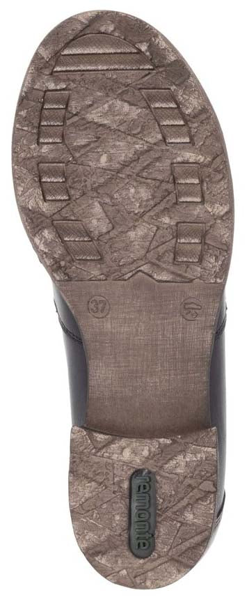 Sole of a shoe with the text "remonte" visible.