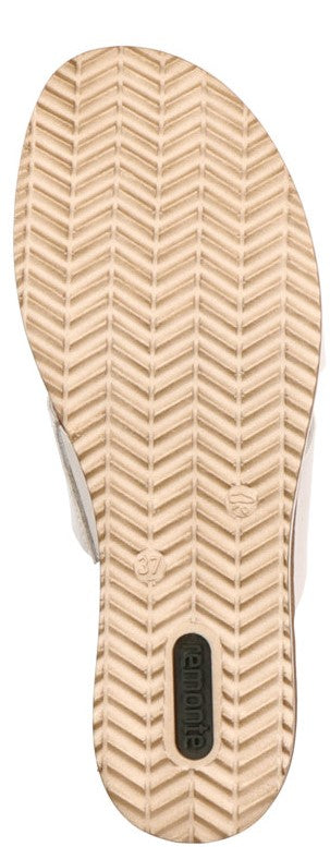 sole of a sandal with chevron pattern
