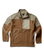 Abrazo Fleece Half-zip Jacket Stone And Dune