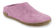 Wool Felt Clog Leather Sole