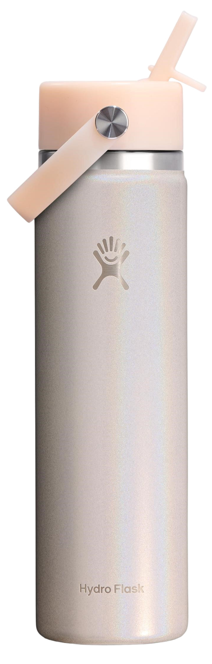 24oz Wide Flex Straw Glimmer Cream | Quarks Shoes