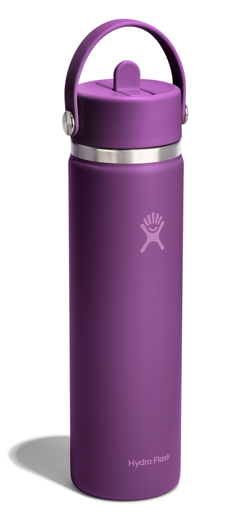 Purple flask with loop-cap.