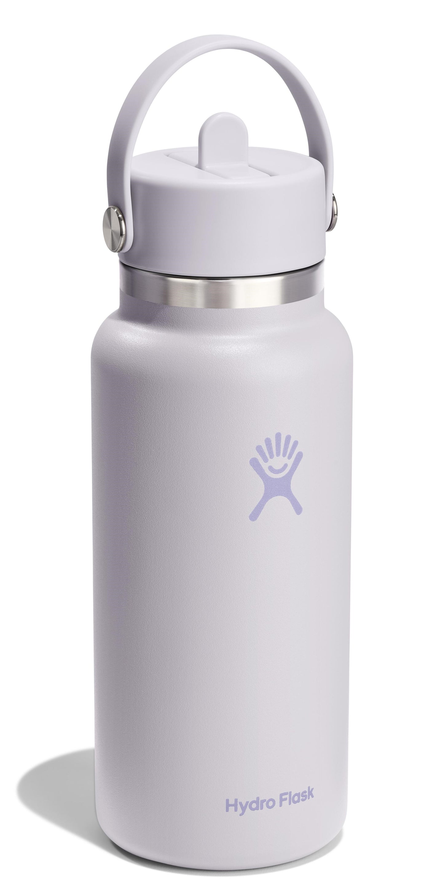 A light-purple hydro flask.