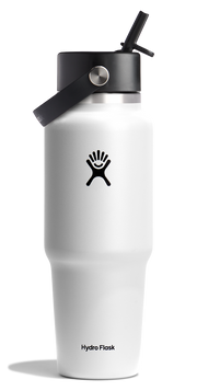 32oz Wide Flex Travel Bottle White