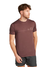 M Merino 150 Tech Lite SS Tee Single Line Camp Carob