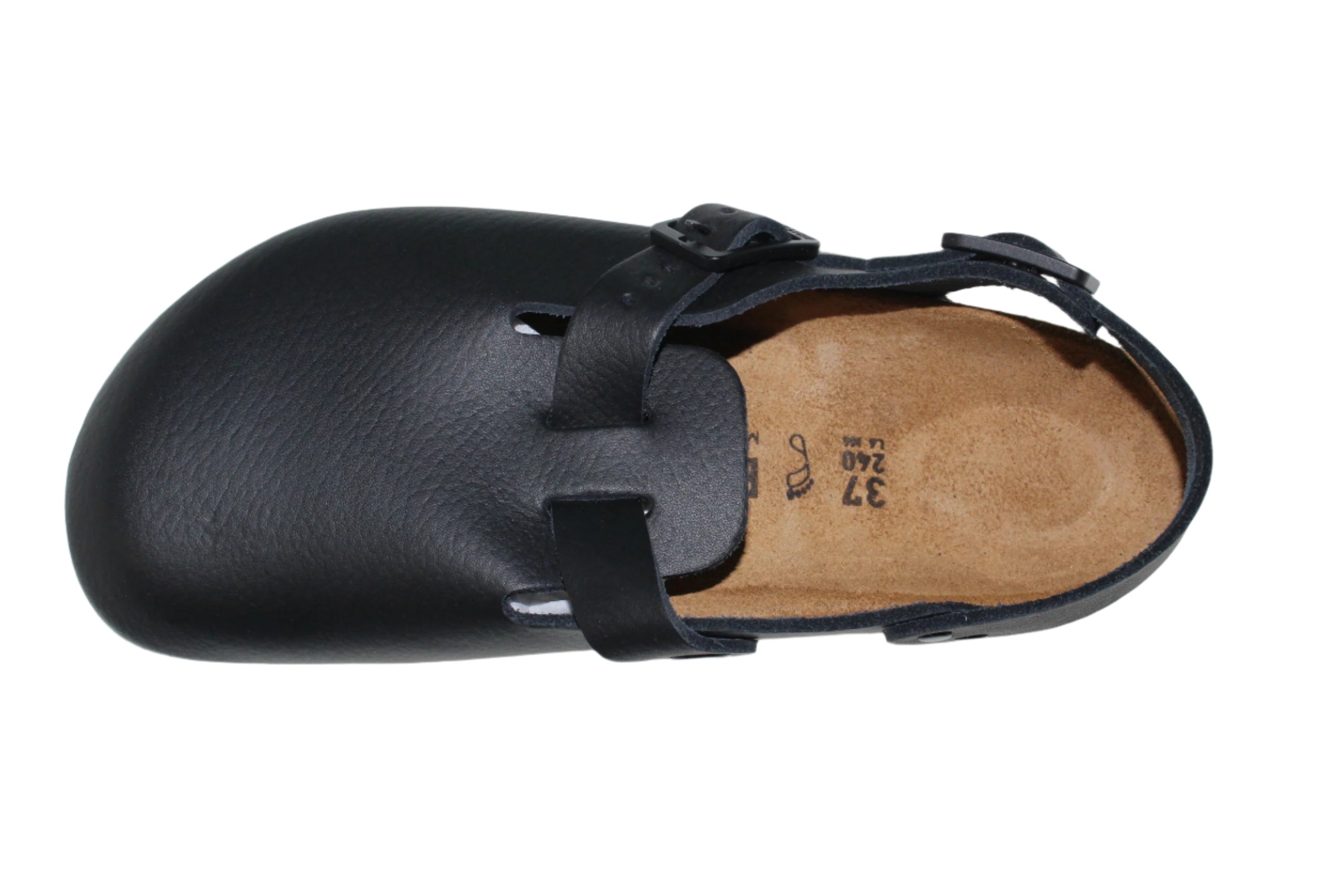 Birkenstock ブラックレザー ストラップシューズ 39 Tokyo Pro Black Leather Regular Fit | Quarks Shoes