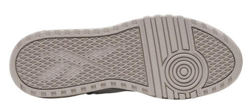 sole of a shoe with circular pattern and crosshatch texture