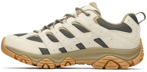 Tan colored hiking shoe with a rugged outsole.