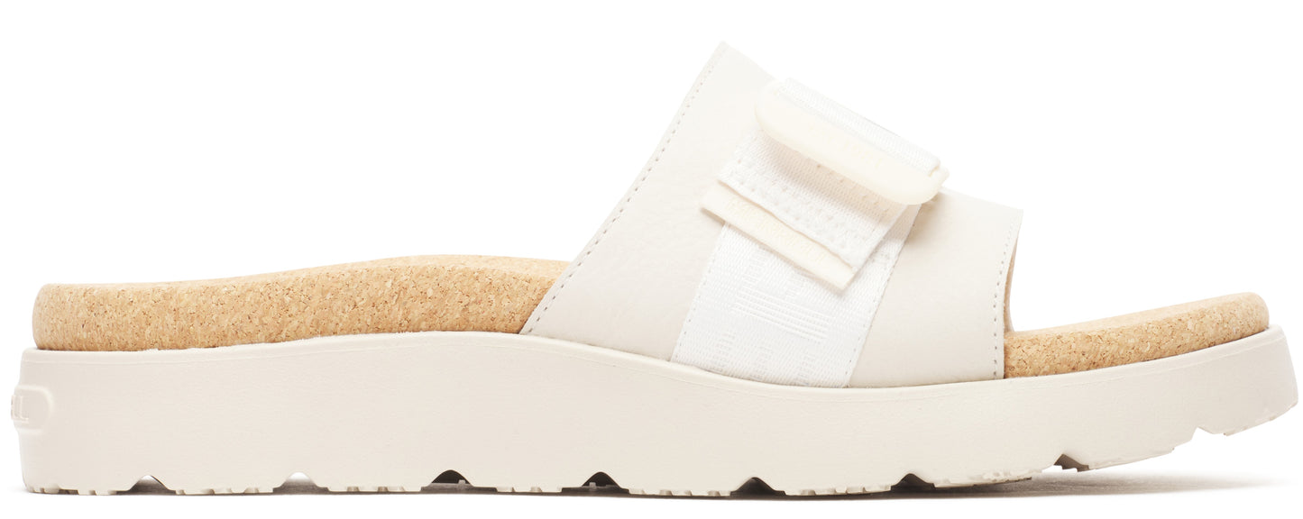 White sandal with bow.