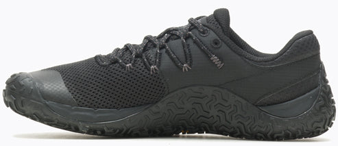 A black training shoe.
