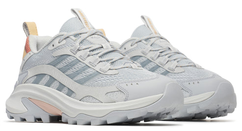 Low-profile athletic shoes with gray uppers, white laces, thick white and gray soles, and the Adidas three-stripe design.