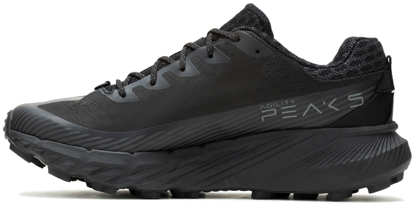 Black running shoe with "AGILITY PEAKS 5" text on the side.