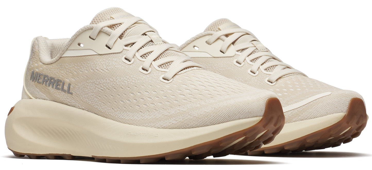 Two running shoes with the brand MERRELL labeled on the side.