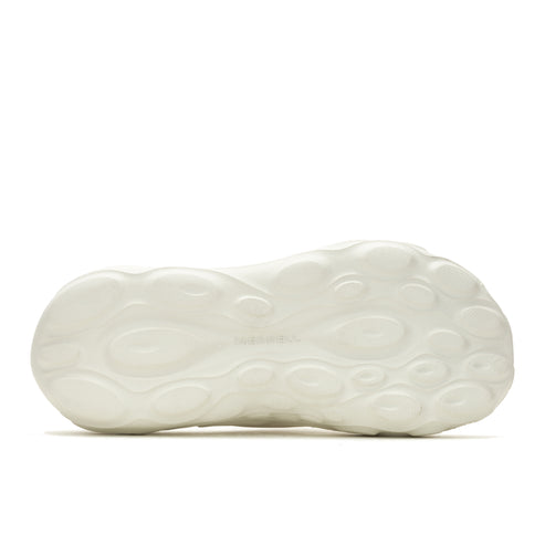 White sneaker sole with cloud-like protrusions.