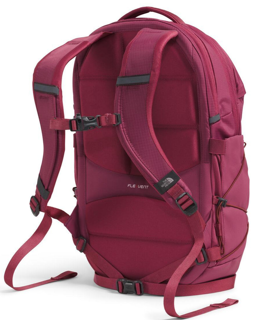 north face backpack borealis black and red Women's Borealis Cyber Berry/Sumac