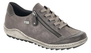 Grey Lace Shoe Side Zip