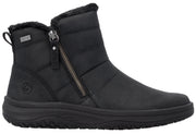 Black Short Side Zip Boot