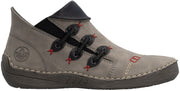 Grey Side Zip Boot