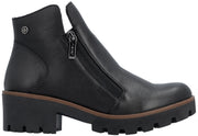 Black Ankle Side Zip Boot