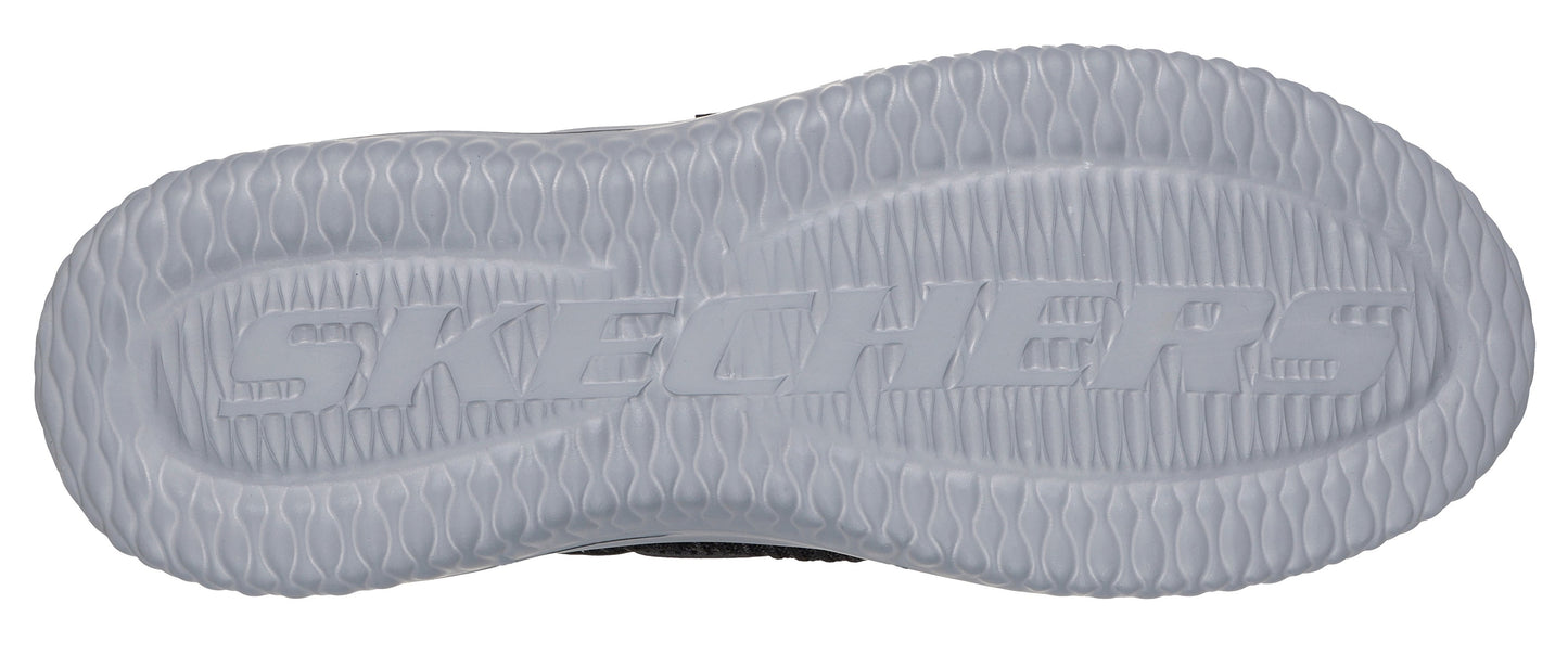 A white shoe sole featuring a textured pattern and the word 'SKECHERS' embossed.