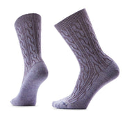 Everyday Cable Crew Socks Chalk Violet