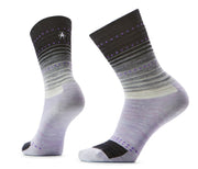 Everyday Stitch Stripe Crew Socks Purple-black