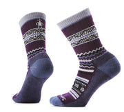 Everyday Cozy Snowed In Sweater Crew Socks Chalk Violet