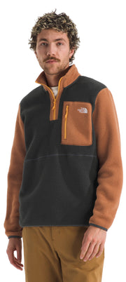 Men's Yumiori ¼ Zip Asphalt Grey/Burnt Umber/Summit Gold