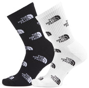 Everyday Crew Sock Logo 2P TNF Black/Tnf White