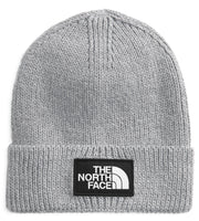 TNF Logo Box Cuffed Beanie TNF Medium Grey Heather