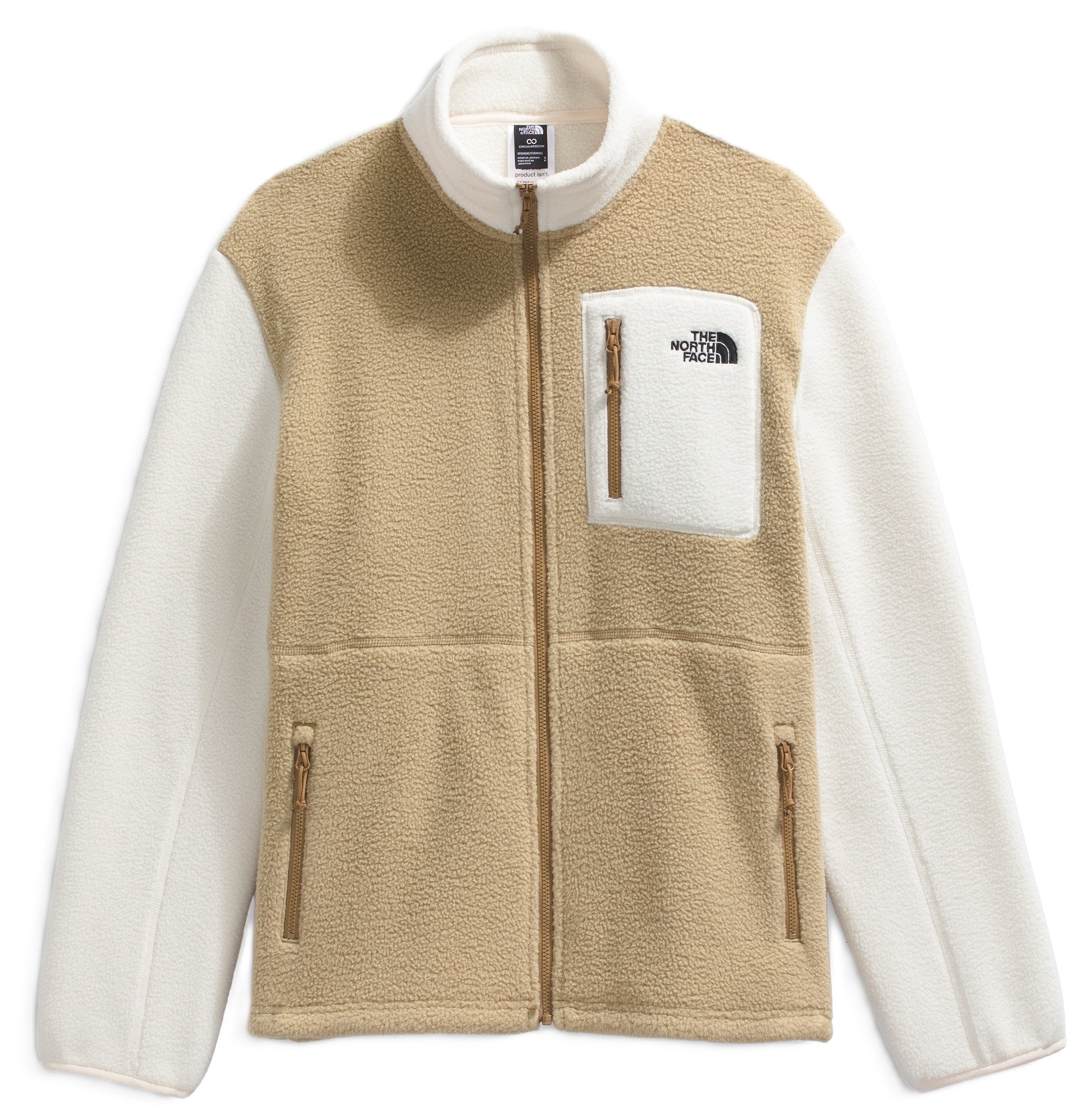 Women's Yumiori Full Zip Khaki Stone/White Dune/Utility Brown