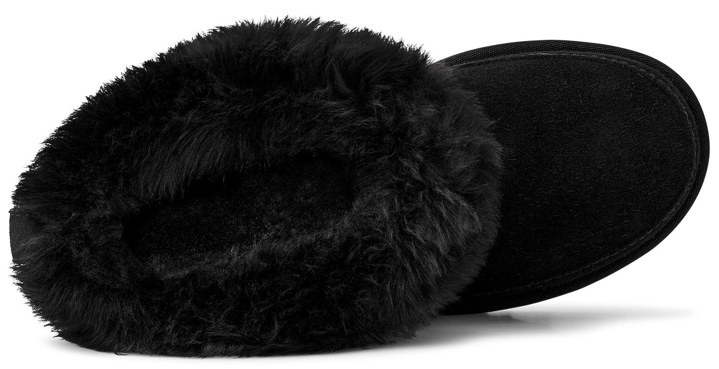 Black fuzzy ear muffs