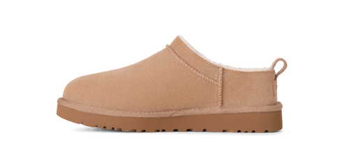 Tan, slip-on style loafer.