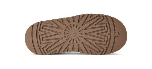 Tan UGG sole with textured pattern.
